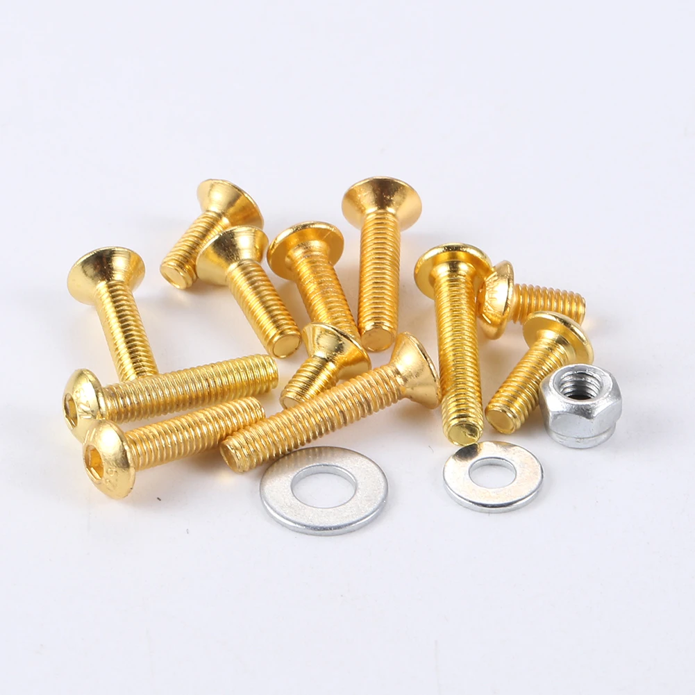 Stainless Steel Gold Screw Set Classic Colors and Simple Durable Design for RC Off-road Truck Car Model Parts Universal | Игрушки и