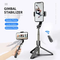 anti shake selfie stick bluetooth compatible remote control tripod smart phone handheld gimbal stabilizer vlog for ios android