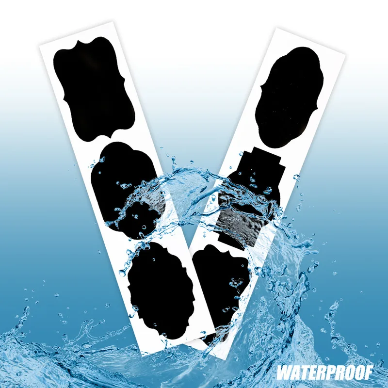 

300pcs/roll Thank You Stickers Labels PVC Removable Waterproof Blackboard Sticker Gift Packaging Kitchen Jars Organizer Labels