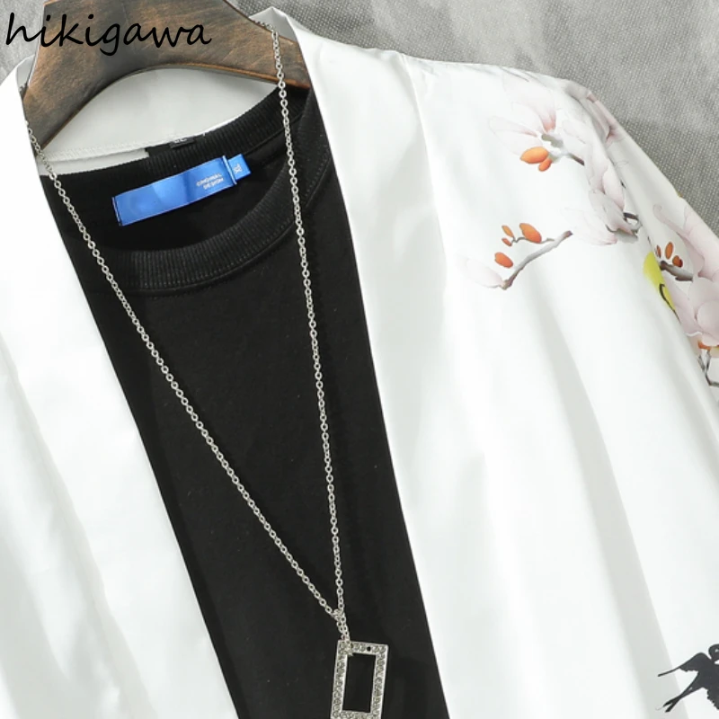 

Hikigawa Women Tops 2021 Summer Men Blusas Harajuku Fashion Blouses De Mujer Vintage Thin Japan Female Loose Camisas