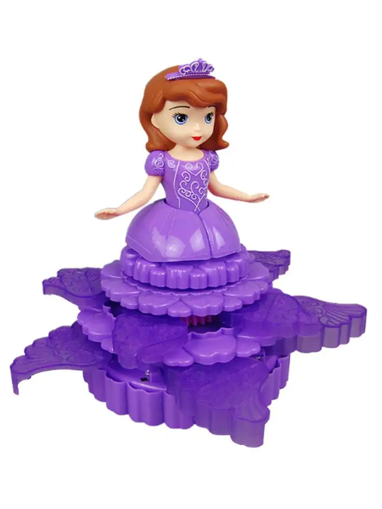 Электрический танец куклы принцессы игрушки светильник музыка Универсальный