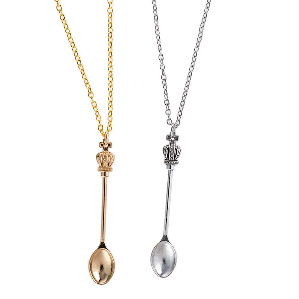 Женское колье с подвеской в виде чайной ложки 3 цвета|Цепочки| |