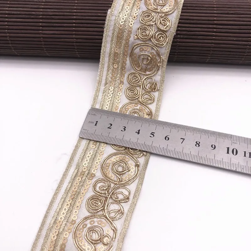 1 ярд кружевная отделка с блестками ткань вышивка сделай сам ленты для одежды
