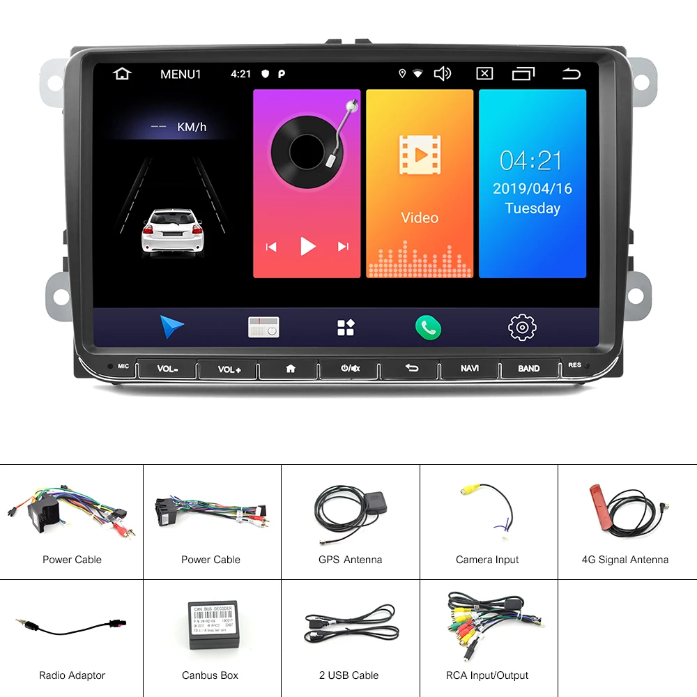 Podofo 9 &quot2din Автомагнитола Android 0 gps Navi Автомобильный мультимедийный плеер для