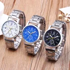 Модные нейтральные Кварцевые аналоговые наручные часы со стальным ремешком, модные повседневные мужские часы, новые горячие часы, мужские часы
