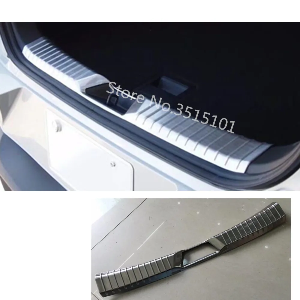 

Car Inside Rear Bumper Trim Stainless Steel Scuff Sill Trunk Plate Pedal 1pcs For Mazda CX-3 CX3 2017 2018 2019 2020