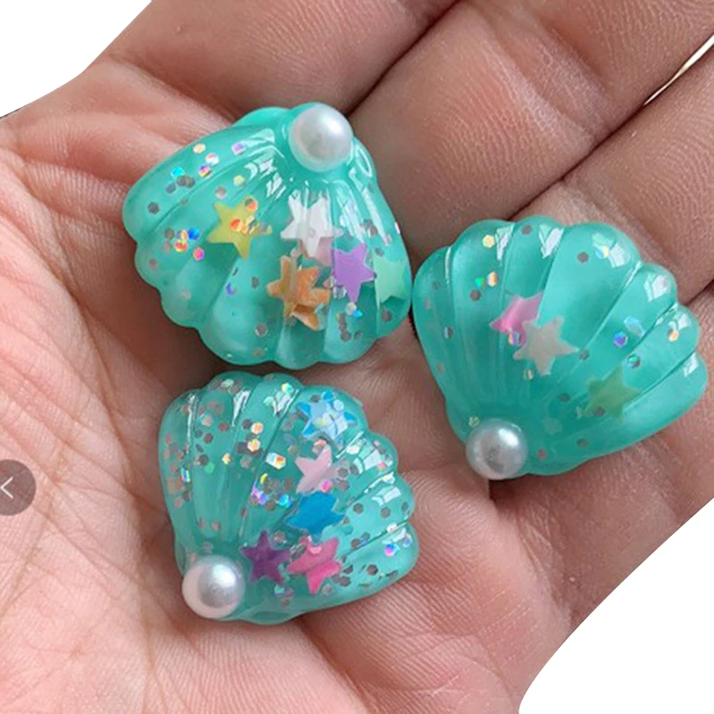 5 шт. DIY Поставки слаймов оболочка жемчужные изделия из смолы наполнителя