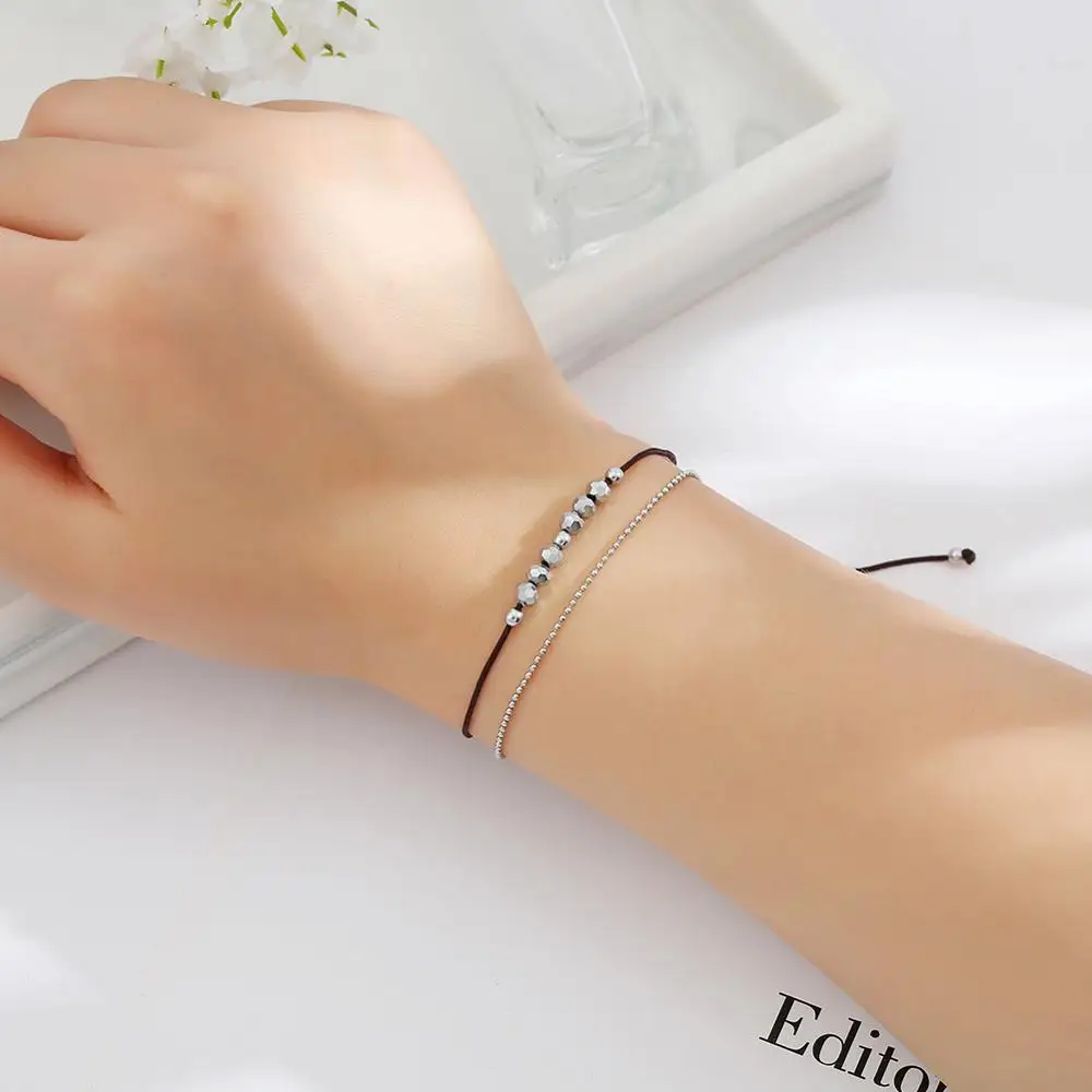 Простой дизайн кристалла бусины из нержавеющей стали шариковая цепь