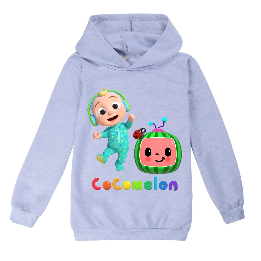 Cocomelons-ropa de algod&oacute;n para ni&ntilde;os de 8 a 12 a&ntilde;os, ropa de Boutique para Primavera, sudaderas con capucha para beb&eacute;s, Tops para beb&eacute;s, ropa Yongth de 7 a&ntilde;os-5