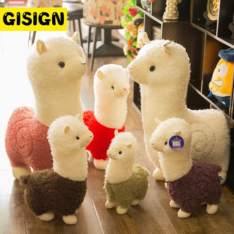 

28~55cm Cute Alpaca Plush Toy Alpaca Soft Stuffed Lovely Standing Sheep Llama Animal Dolls Kawaii Home Decor Gifts For Kids