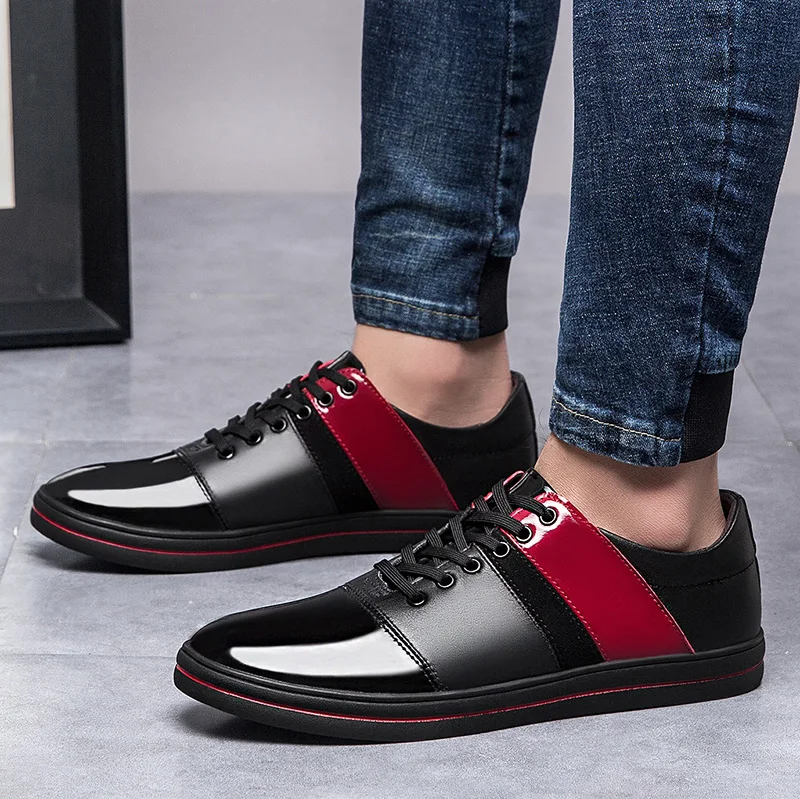 

Zapatos Informales De Hombre Men Black Casual Shoes Mens Leather Sapatos Leisure Sapato Masculino Man