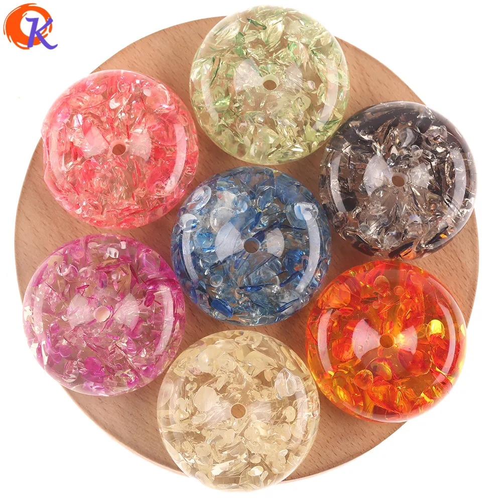 Сердечный дизайн 25 мм 34 полимерные бусины/Аксессуары для ювелирных