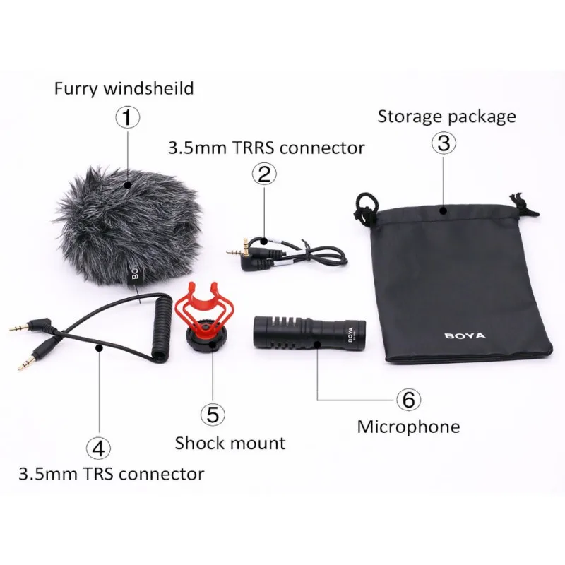 BOYA BY-MM1 cardioid 3,5 мм Аудио Видео Запись микрофон микро наружная фотография для смартфона DJI Osmo Nikon Canon DSLR