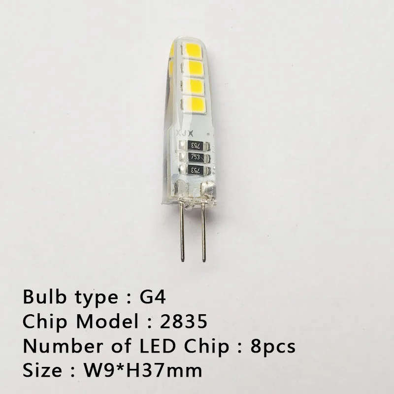 

Светодиодный лампа 3W 5W G4 светильник лампочка переменного тока 220V DC 12V Светодиодный светильник SMD2835 Точечный светильник люстра светильник ing заменить 20 Вт 30 Вт галогенная лампа