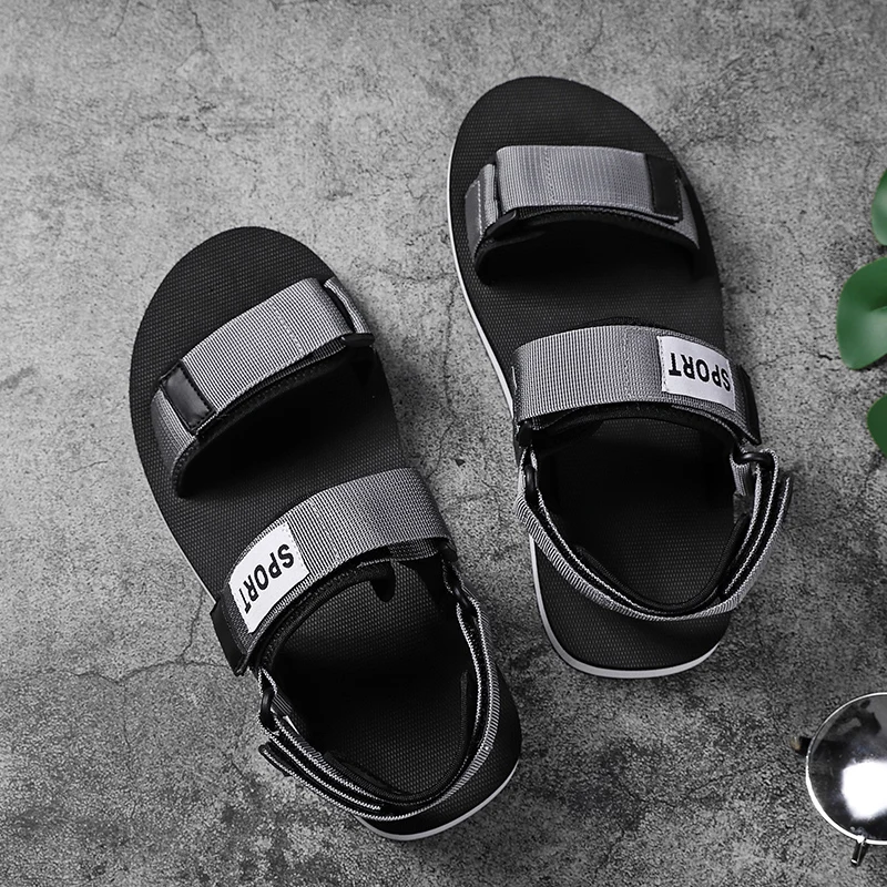 

Мужские спортивные сандалии пляжная вьетнамская обувь мужские летние 2021 модное платье с застежкой в виде цветов; sandalia masculina дышащая обувь; ...