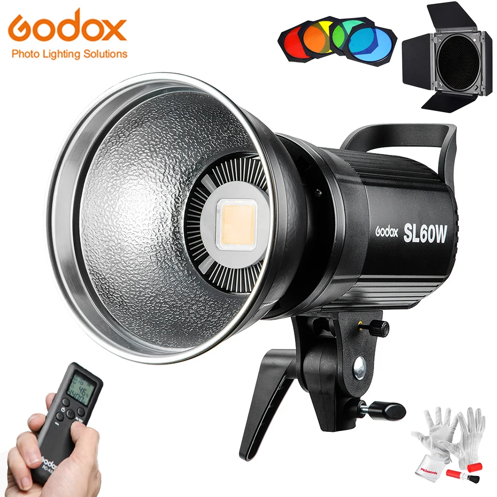 Светодиодный видеосветильник Godox SL60W 5600K 60 Вт CRI 95 + крепление Bowens с пультом