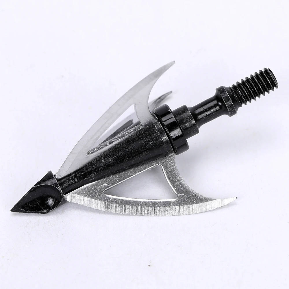 10pcs New Style Hunting Arrow Head 100Grain Crossbow Broad Tips For Archery accessory | Спорт и развлечения