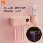 Держатель для стерилизатора зубной щетки Xiaomi, автоматический диспенсер антибактериальной зубной пасты с УФ-светом