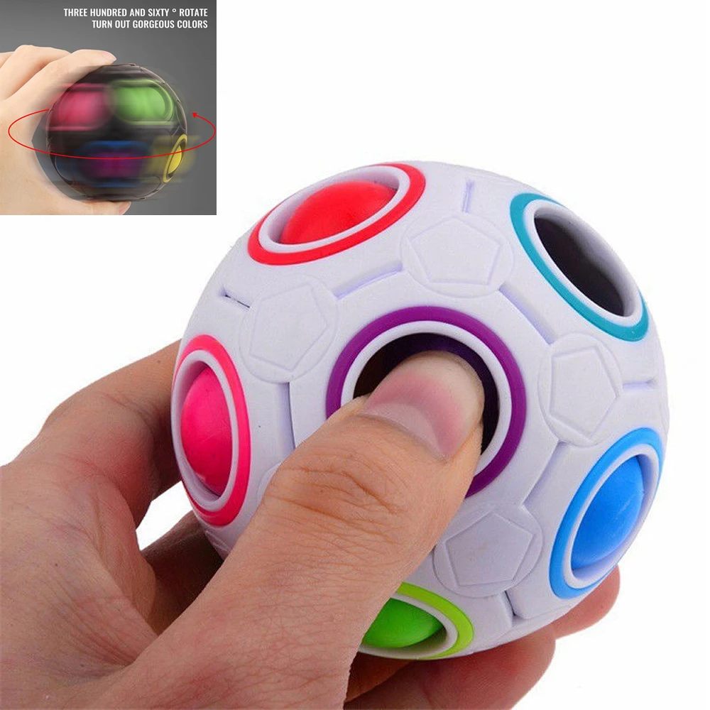 

Новинка, Лидер продаж, креативный волшебный куб-шар, антистресс, Радужный футбольный пазл Монтессори, детские игрушки для детей, игрушка для...