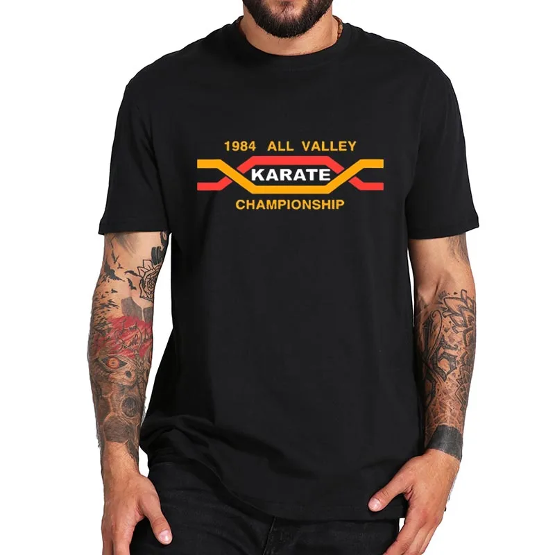 

All Valley Karate Championship 1984 T Shirt Japanese Martial Arts T-Shirt EU Size 100% Cotton Soft Cool Tops