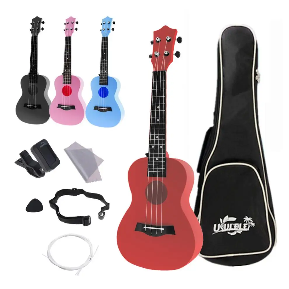 4 струны 23 дюймов концертные Гавайские гитары укулеле полный комплект
