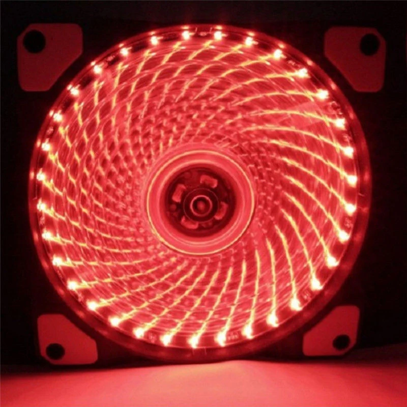 POHIKS 1 шт. светодиодный светящийся 120 мм RGB вентилятор Охлаждающий бесшумный ПК