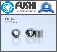 hk0306 bearing abec 1 10pcs 3x6 5x6 mm drawn cup needle roller hk0306 bearings with open ends