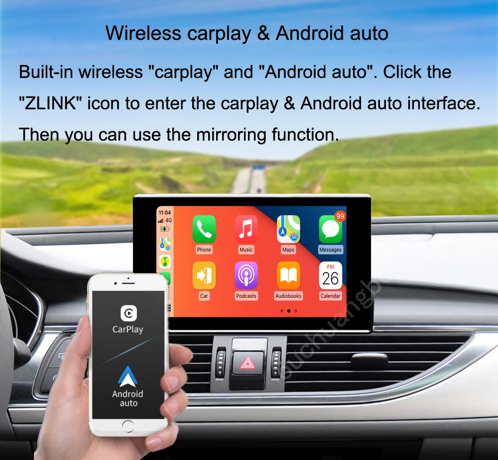 $455.80 Ouchuangbo car radio multimedia stereo for 8.4 inch A6 C7 S7 S6 A7 RS6 RS7 Android 11 Qualcomm GPS navigation Rotate screen