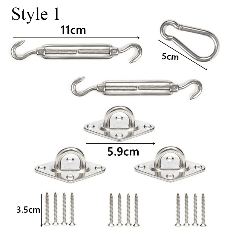 Пряжка для двери из нержавеющей стали винтовой пружинный крючок фиксированный