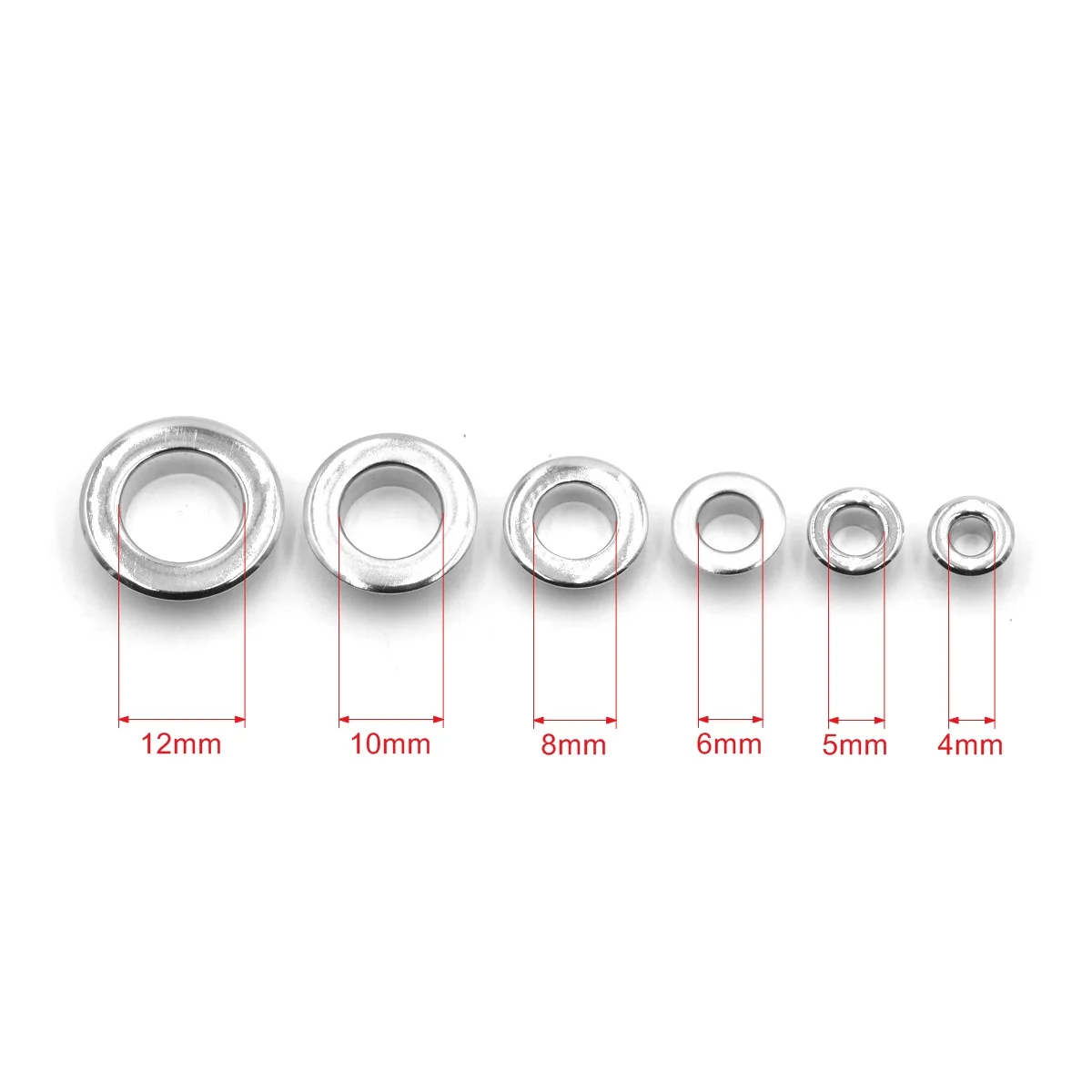 Чистый латунный материал серебристый 4 мм 5 6 8 10 12 плоская втулка петля с шайбой