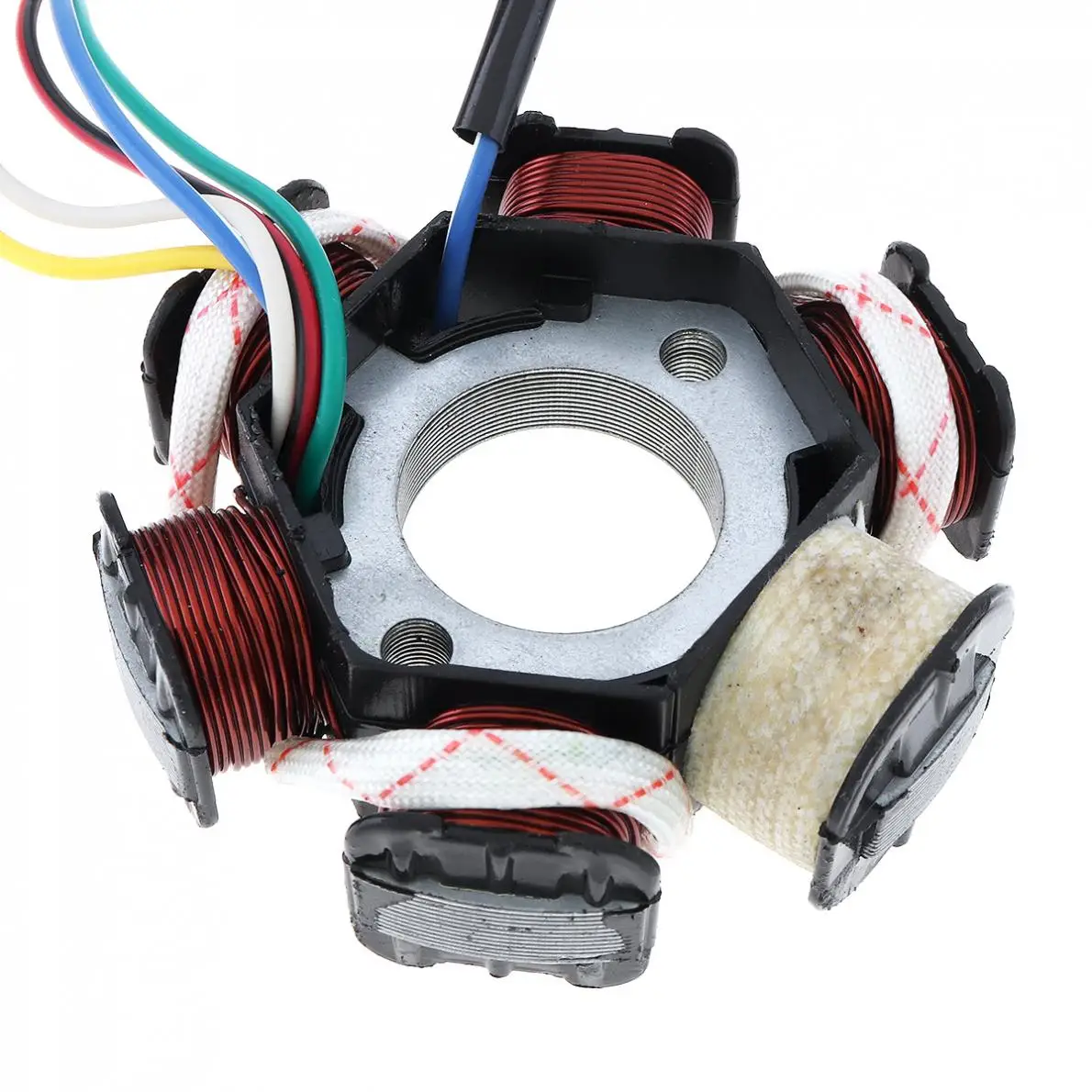 GY6-125 Scooter Generator 6 Coils Magneto Stator for 125cc and 150cc Chinese GY6 Engine ATVs Go Karts Mopeds |