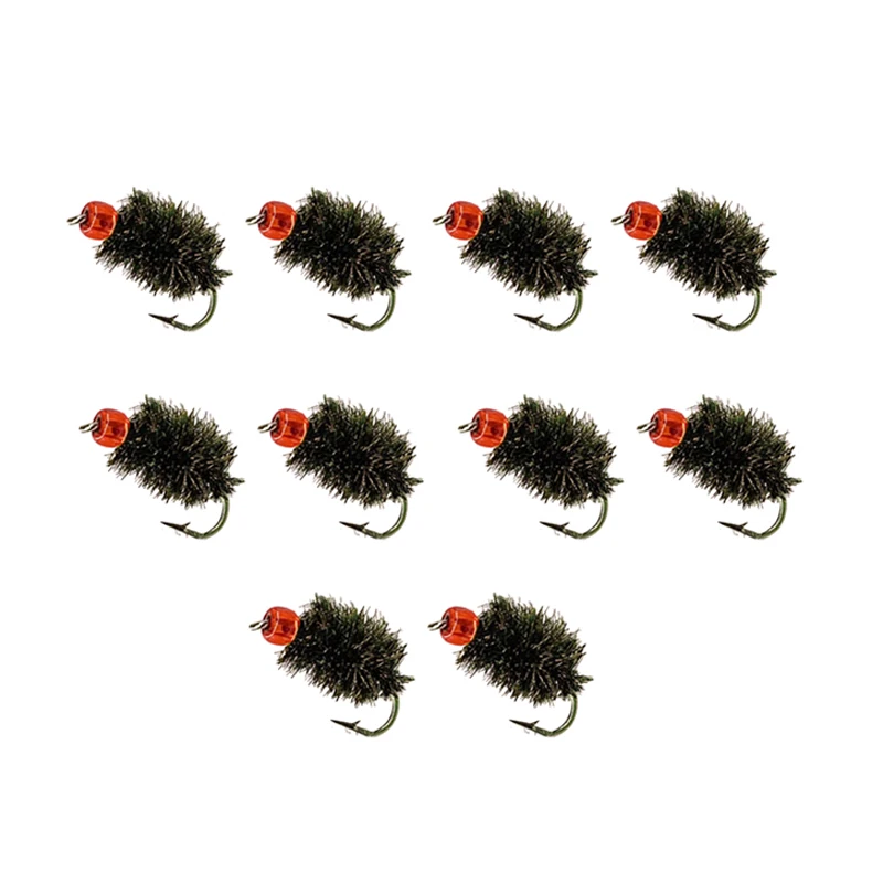 

10Pcs/Set Insect Flies Fly Fishing Lures Bait Nymph Fish Tackle With High Carbon Steel Crank Hook