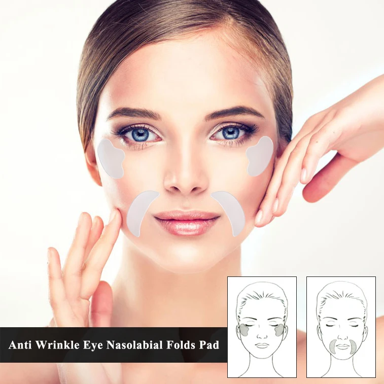Силиконовая Подушечка Для лица против морщин лифтинг для кожи вокруг глаз