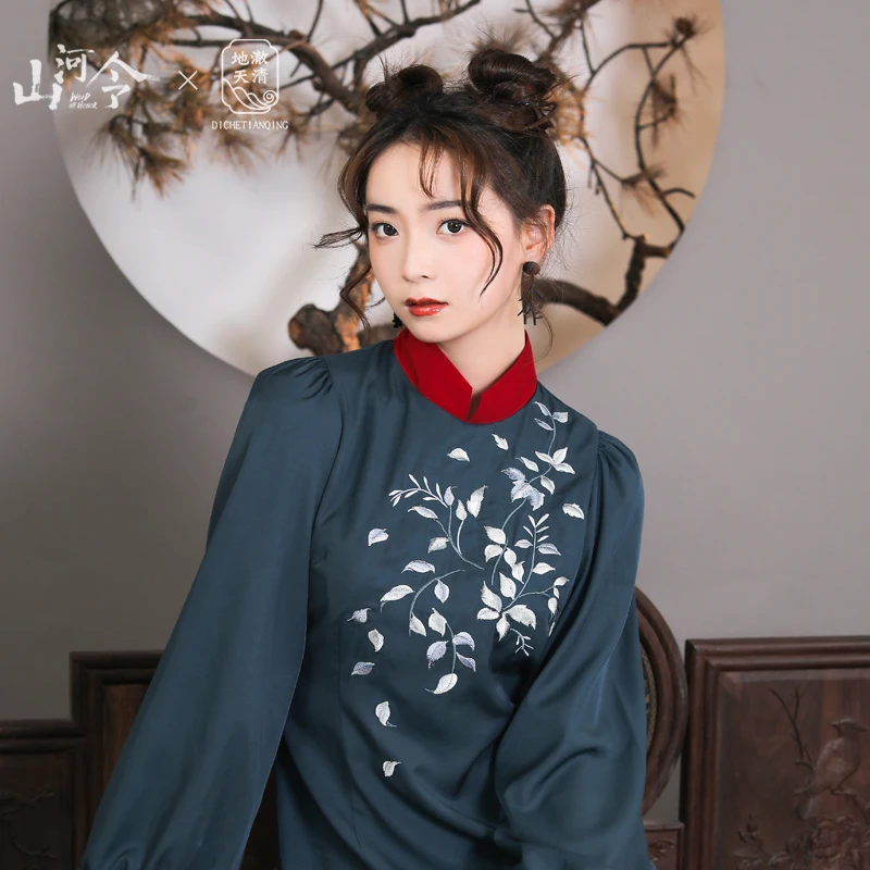 Оригинальное платье ханьфу с надписью WORD OF HONOR |