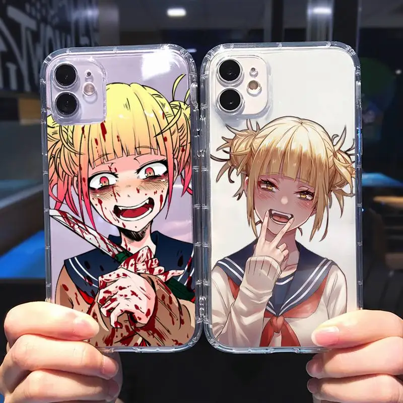

Bakugo Boku no My Hero Academia Toga himiko Phone Case Transparent for iphone 5 6 7 8 11 12 s c se plus mini x xs xr pro max