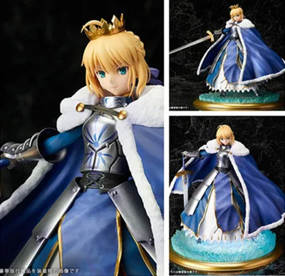 26 см горячая аниме Fate stay Night Zero Saber Artoria Pendragon зимняя одежда Knight Ver. ПВХ экшн-фигурка
