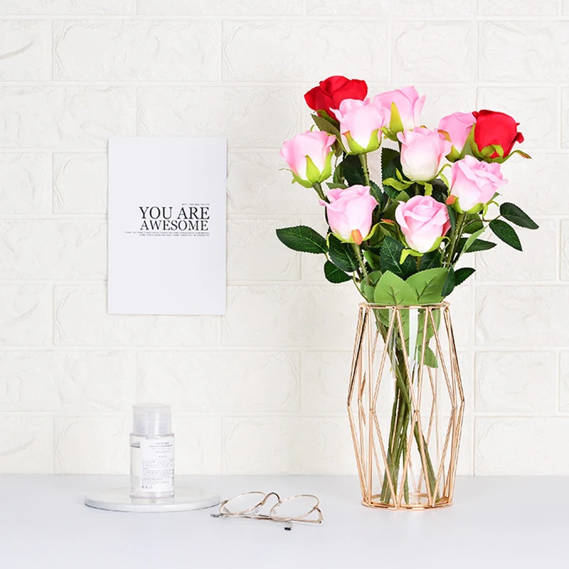 

Стеклянные вазы, цветочные вазы, золотые стеклянные бутылки, кованые железные поделки, украшения геометрической формы для стола, внутренни...