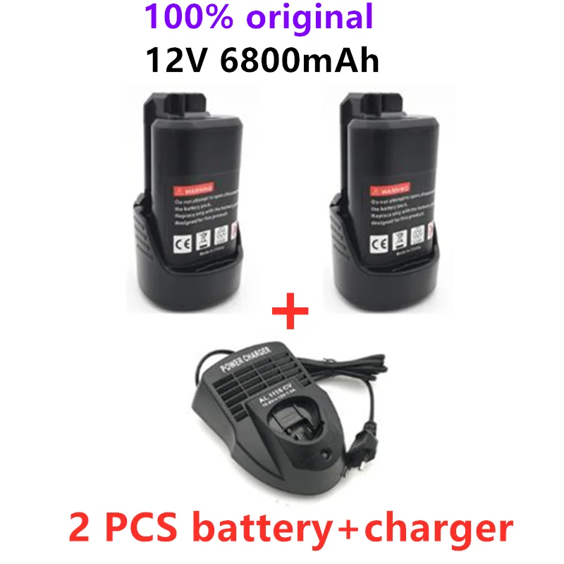 6800 мА/ч 10 8 V -12V ионно-литиевая батарея BAT411 для BOSCH BAT412A BAT413A D-70745GOP 2607336013 2607336014 PS20-2