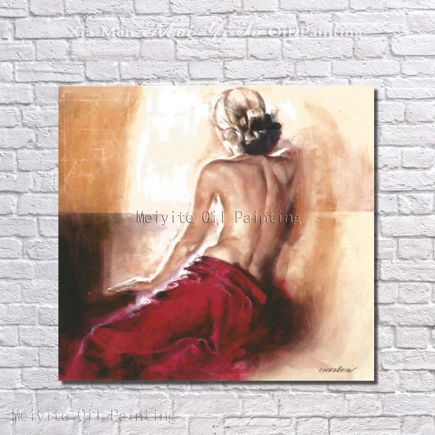 

No Framed Hand Painted Woman Hot Sexy Body Silent Beauty Portrait Painting Wall Picture Art For Living Room for Women Men