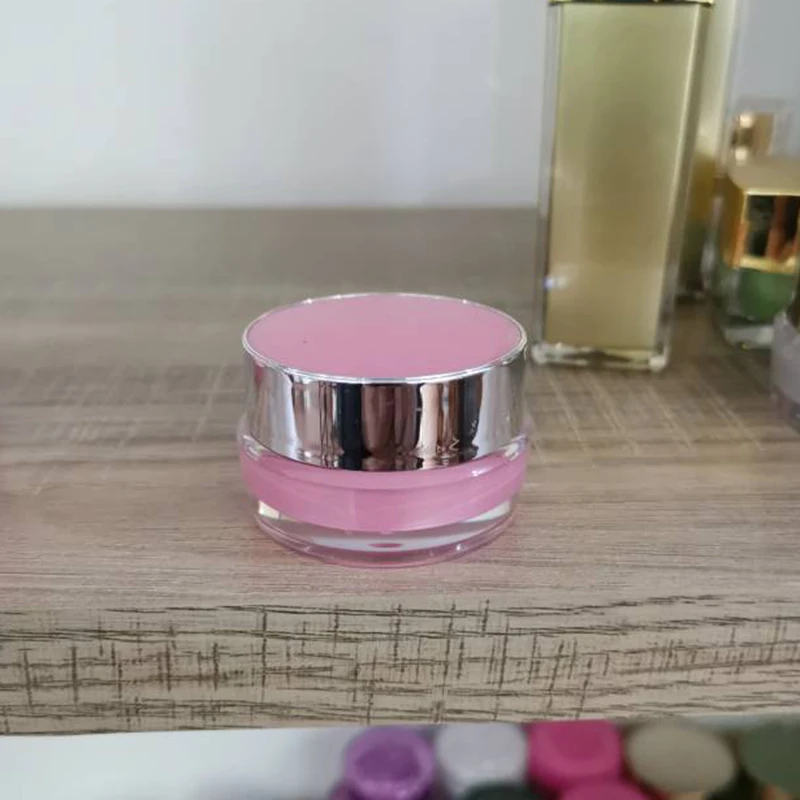 

10Pcs 10g Pink Face Cream Containers With Inner Refillable Cosmetic Bottle Eye Shadom Lip Balm Lotion Storage Makeup