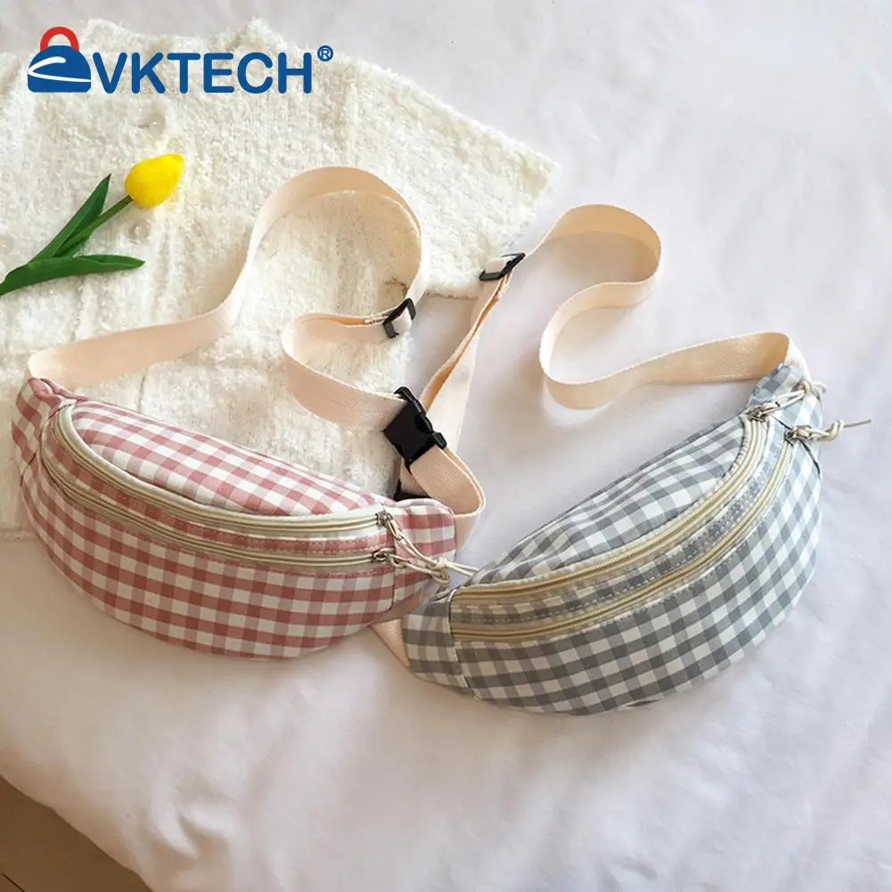 

Сумки через плечо для женщин, модные клетчатые нагрудные сумочки с принтом, холщовые повседневные Дамские Мини-сумочки на плечо с цепочкой ...