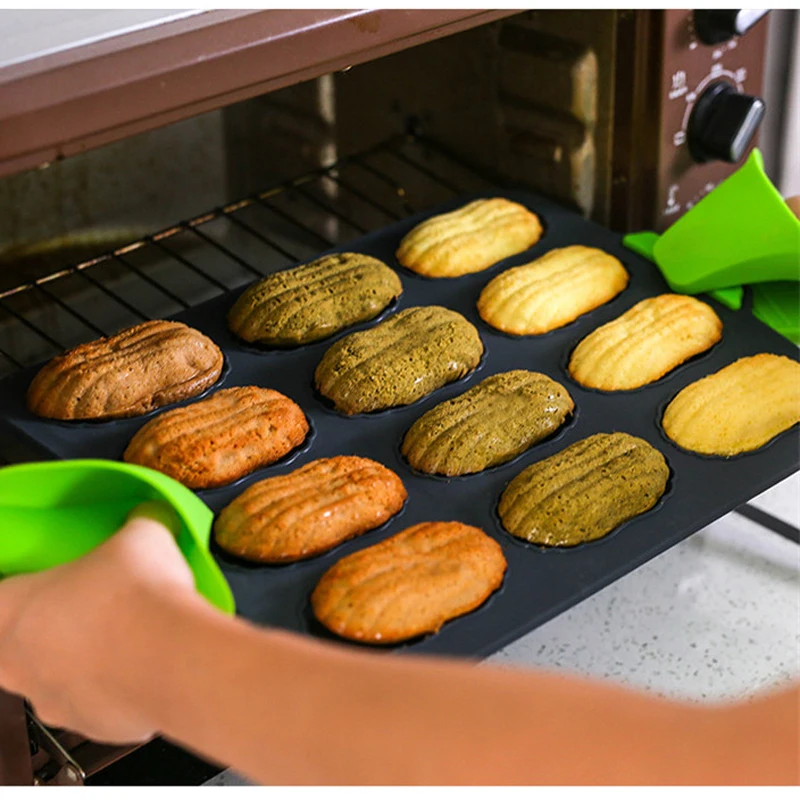 Силиконовая форма для выпечки 12 отверстий противень чашка пищевая хлебное