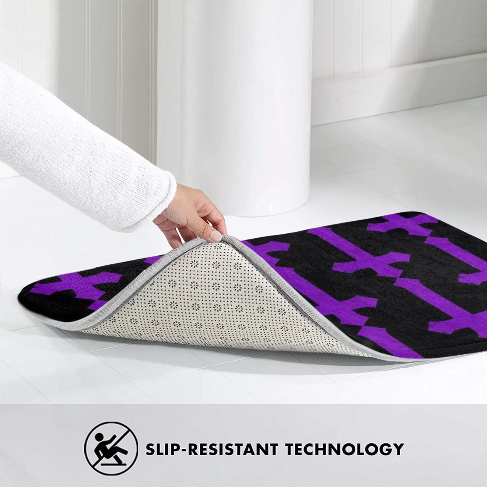 Перевёрнутый крест Мягкий Нескользящий Коврик для ванной комнаты 739 ковер