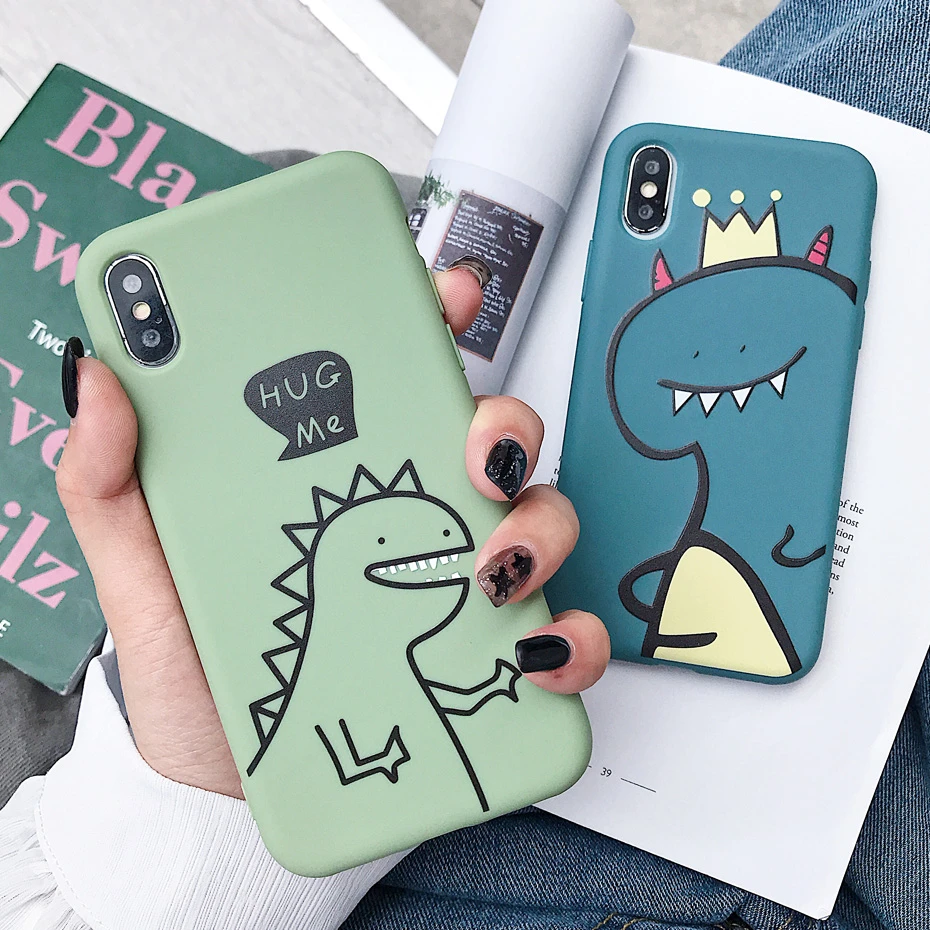 Милый чехол для телефона с динозавром iphone XS Max X XR 11 11Pro 8 7 6 S Plus мягкий силиконовый