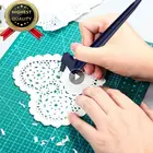 Режущий инструмент для творчества, режущий инструмент для рукоделия с вращающимся лезвием из стали 360, безопасный резак, ножи для бумаги, режущая ручка, скрапбукинг