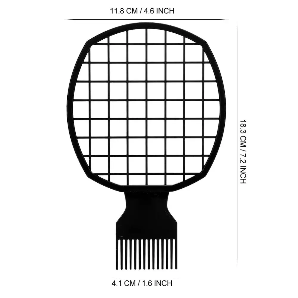 

4 Color Fashion Curling Comb Oil Head Comb Tin Foil Hot Hair Comb For Men Afro Net-shape Comb Hairdressing Tool Tattoos Supplies