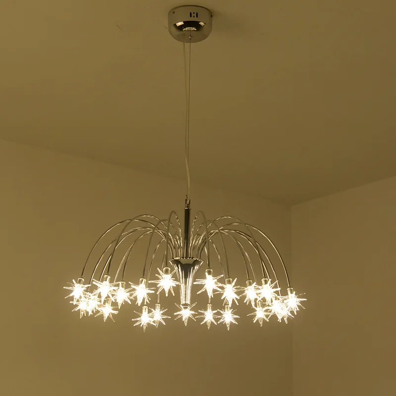 Железный светодиодный подвесной светильник nordic deco maison luminaria|Подвесные