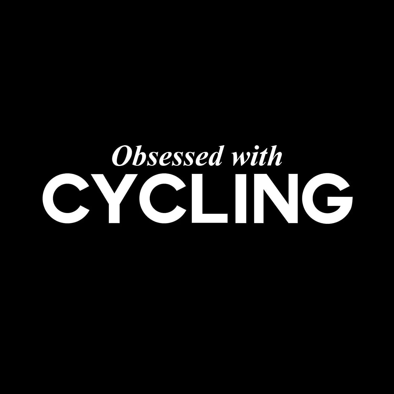 

Obsessed with Cycling Sports PVC Vinyl Cover Scratches Waterproof Car Sticker Car Window Body Decorative Stickers Accessories
