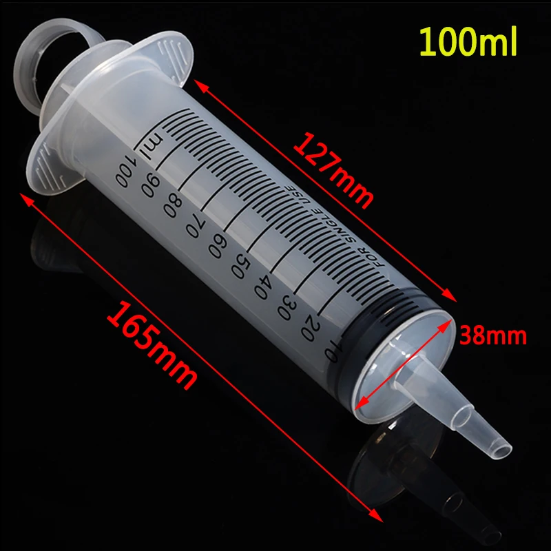 Шприц пластиковый многоразовый с прозрачной трубкой 100 см 120 мл|Эпоксиды| |