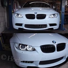 Переключаемый двойной Янтарный Белый кристалл C светодиодный Angel Eyes Halo Кольца для BMW 3 серии E90 E92 E93 M3 2007-2013 купе кабриолет